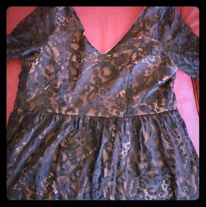 Black lace dress.
